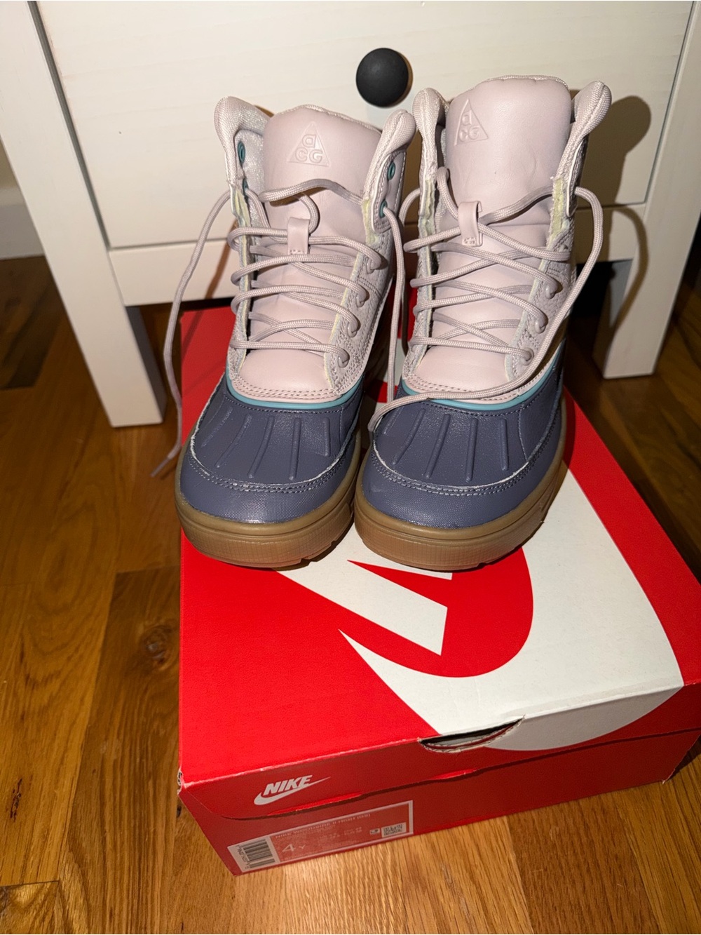 Nike ACG Two-Tone Pink and Blue Duckboot Sneakers